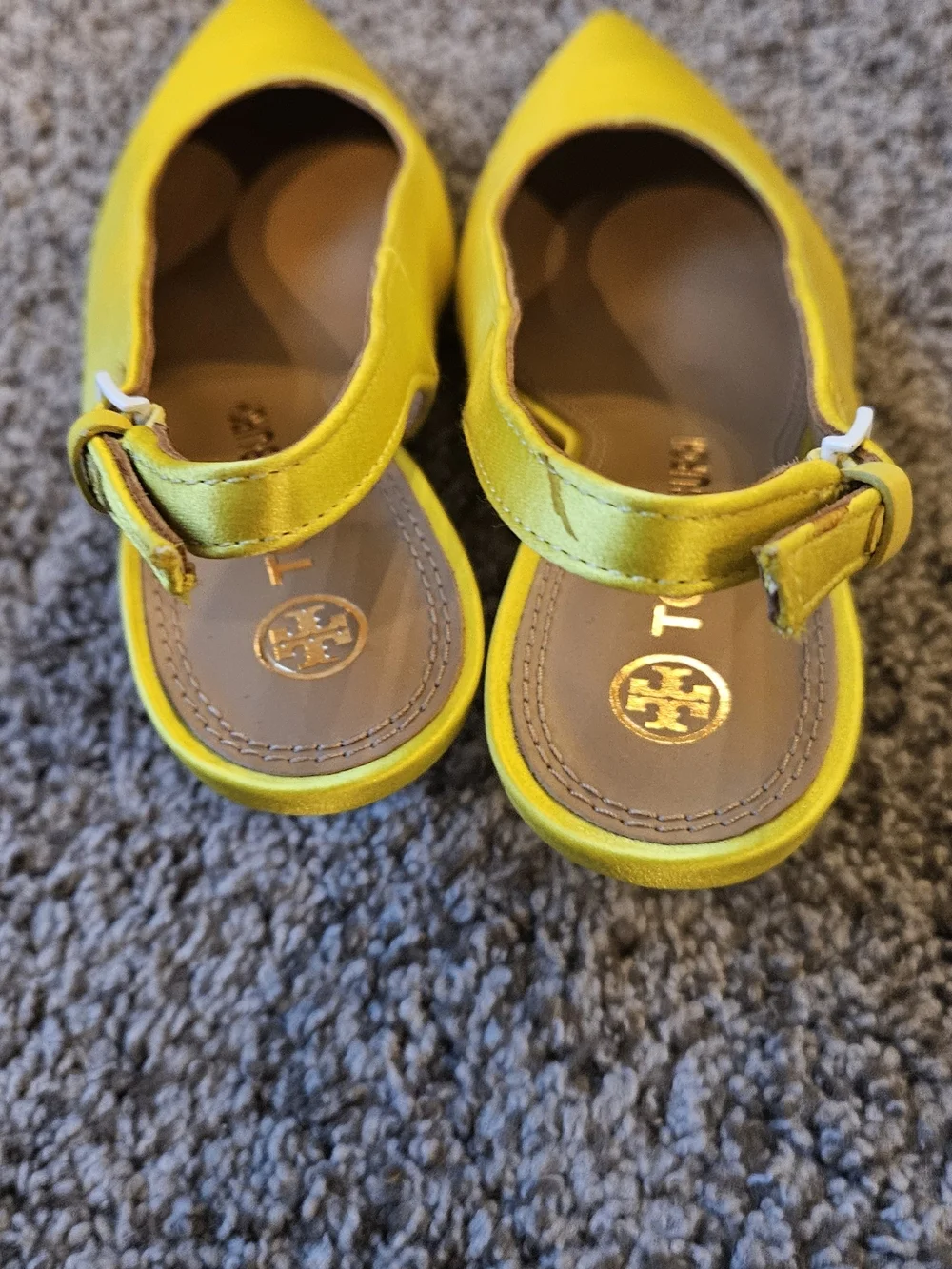 Tory Burch | Yellow Pointed Slingback Pumps | Size 7.5